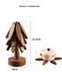 Wooden tree trivet set