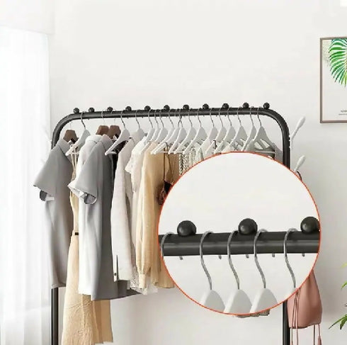Multi-functional clothes hanger, portable clothes rail stand