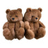 Women Winter Plush Teddy Bear Slippers