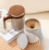 Stainless Steel Lazy Coffee Cup Automatic Magnetic Self Stirring Mug - Brown