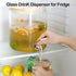 Glass Drink Dispenser with Stand