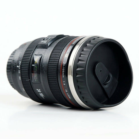 Camera Lens Stainless Steel Tea & Coffee Travel Mug Thermos 24-105mm