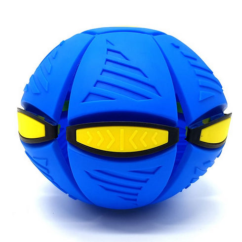 Flat Ball Frisbee UFO Flying Disc & Throwing Ball - Blue