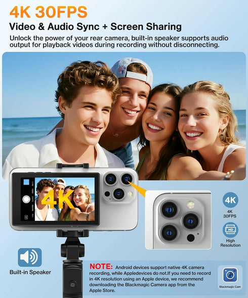 Magnetic Selfie Screen RK-40A Ultra