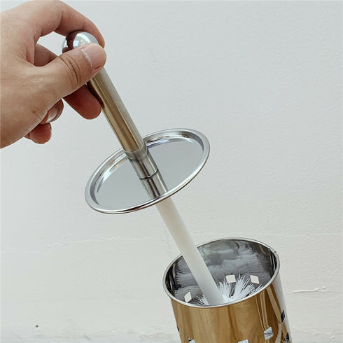 High Quality Stainless Steel Toilet Brush With Square Holes