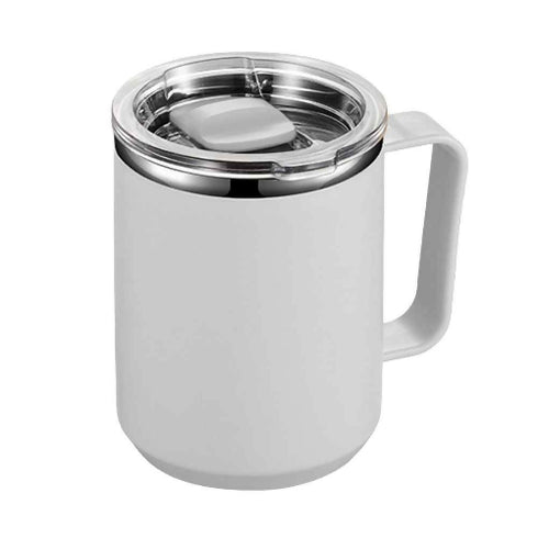 450ml Coffee Cup with Handle Lid Straw