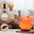 Natural Himalayan Crystal Salt Fire Bowl Lamp With Wood Base
