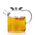 Glass Kettle Clear Water Bottle With Wooden Lid
