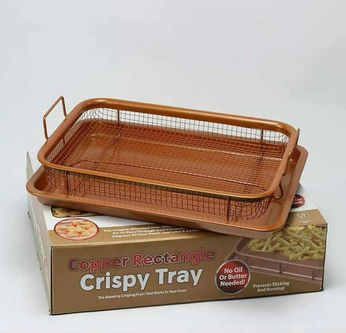 Non-Stick Copper Crisper Tray Set - Rectangle