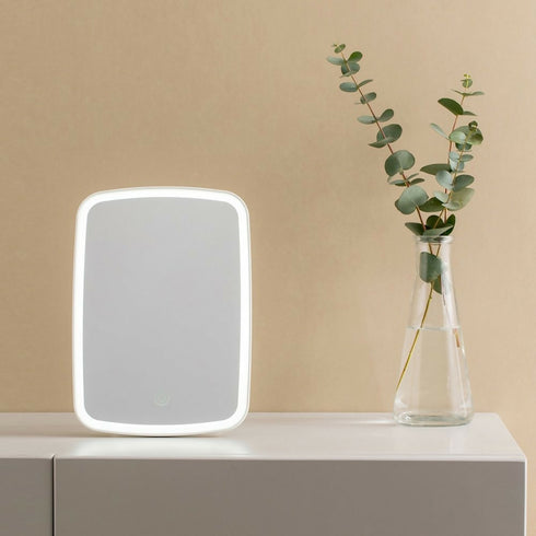 Cosmetic Adjustable LED Mirror - White