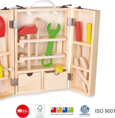 Wooden DIY Tool Box Set | Multi-Functional & Educational Toy for Kids | Safe & Durable