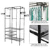 Metal Garment Rack, Tidy Rail Clothing Hanging Rack Coat Shelf Clothing Organizer Stand