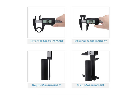 Digital Caliper 150mm Calipers Measuring Tool with Large LCD Screen