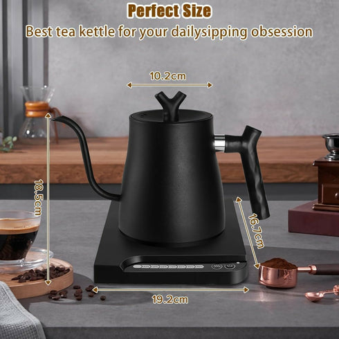1L Intelligent Temperature Controlled Hand Brewed Coffee Electric Kettle