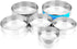 Round Stainless Steel Flour Sieve Set of 6
