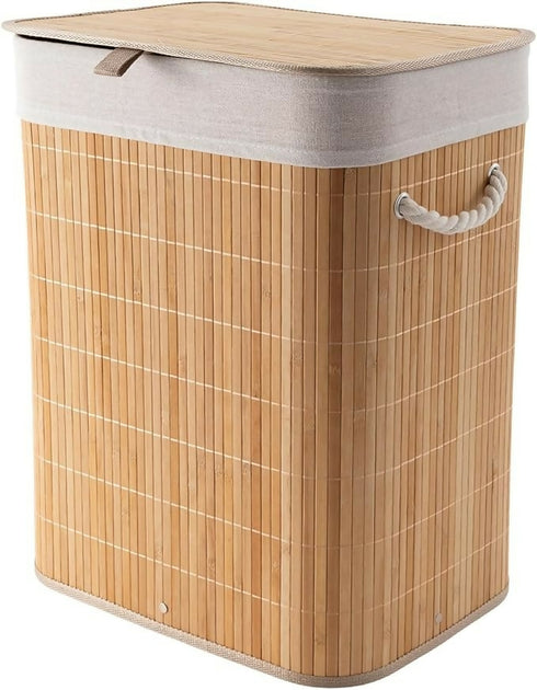 Foldable Slim Laundry Hamper with Cotton Handles