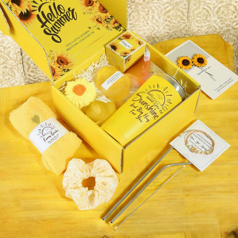 10 Pcs Sunshine Relaxing Spa Gift Basket for Women