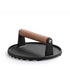 Round Grill Press with Wooden Handle