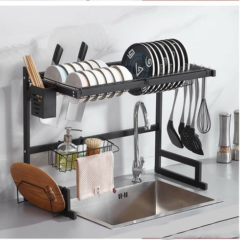 Over The Sink 2 Tier Dish Drying Rack