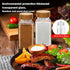 12 Pieces 4OZ Spice Jar Containers with Labels Funnel, Wooden Lid
