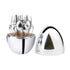 Oval Shaped Kitchen Utensil Set-Silver