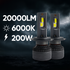 2 Pieces V31 H7 LED Headlights