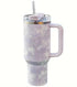 Double Wall Tie-dye 40oz Mug with Straw Vacuum