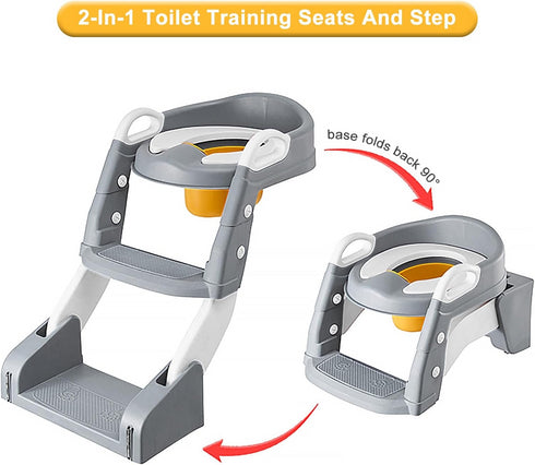 2 in 1 Toddler Toilet Seat and Step Splash Guard