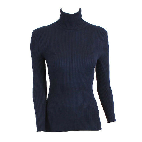 Ladies Long Sleeve Polo Neck-Large