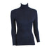 Ladies Long Sleeve Polo Neck-Large