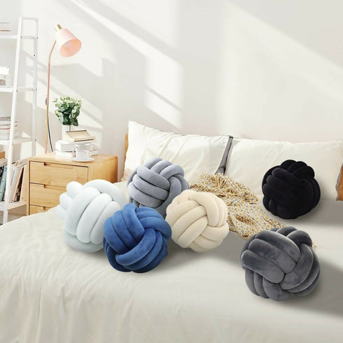Soft Round Knotted Cushion