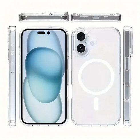 MagSafe Magnetic wireless charge clear phone case Compatible with iPhone 16
