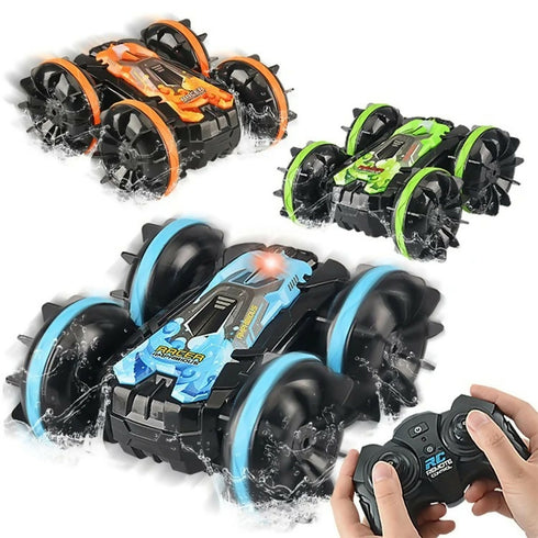 RC Car Stunt Tumbling Rotation Amphibious Off-road Remote Control Car Children Boys Toy
