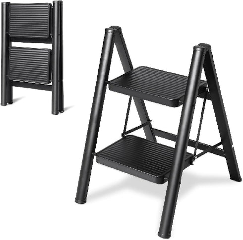 Portable 2 -Step Folding Ladder