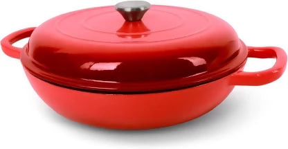 Enamel Cast Iron Casserole Pot with Lid