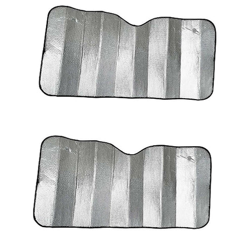 Standard Chrome Double Bubble Folding Accordion Auto Windshield Sun Shade