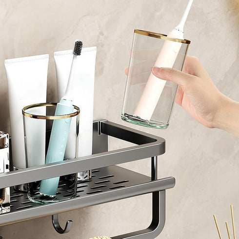 Bathroom Furniture Hanging Shelf - set of 2 - 40 cm