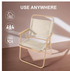 Set of 2 Portable & Foldable Chair 47x39x65cm