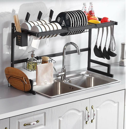 Over The Sink 2 Tier Dish Drying Rack