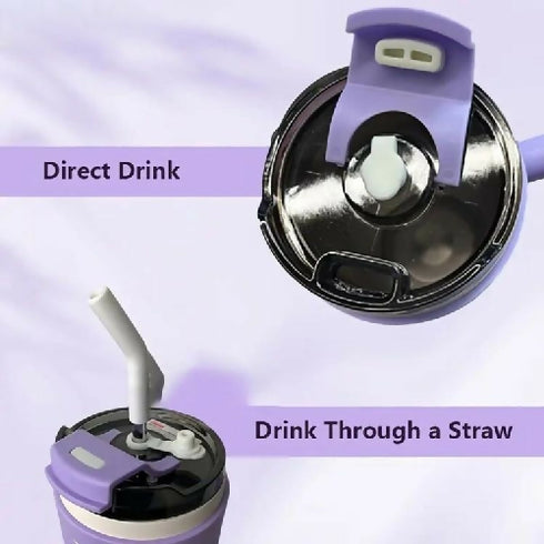 Stainless Steel Insulated Travel Mug with Handle