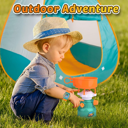 19PCS Kids Camping Toy Set PopUp Play Tent Outdoor&Indoor Pretend Play Gift