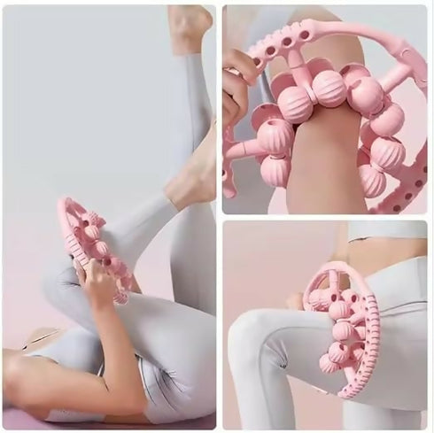 20-Wheel Leg Clamp Massager - Muscle Relaxation for Legs and Arms