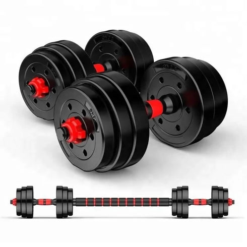 20KG ADJUSTABLE DUMBBELL SET WITH EXTENSION BAR