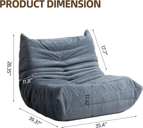 Modern Minimalist Flooring, Sofa, Beanbag Chair, Adult Size, Memory Foam