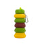 Burger Shape Silicone Expandable Water Bottle for Kids -600ml