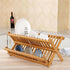 Foldable Bamboo Dish Drying Rack