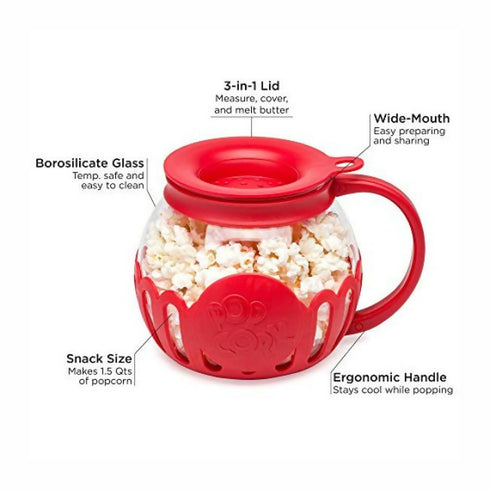 Popcorn Maker Popcorn Popper Glass Microwave