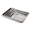 Rectangular Stainless Steel Roasting Pan - 6Pack With Mixed Sizes