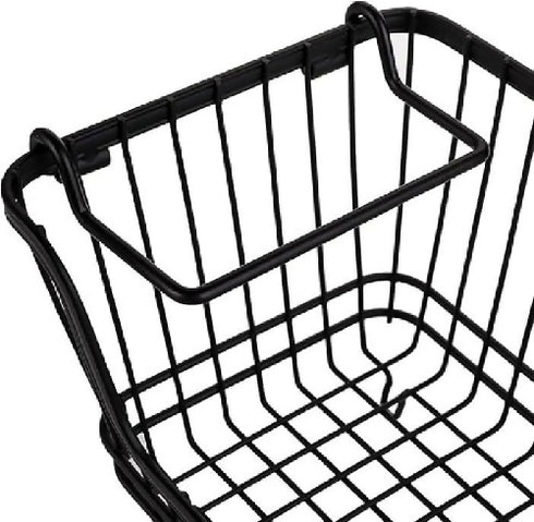 Stackable Metal Storage Basket with Handles