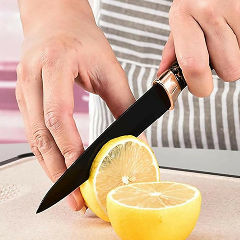 Marble Handle Non Stick Coating Chef's Knives Set